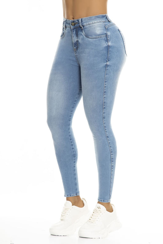 10074 Jean Skinny efecto levanta cola