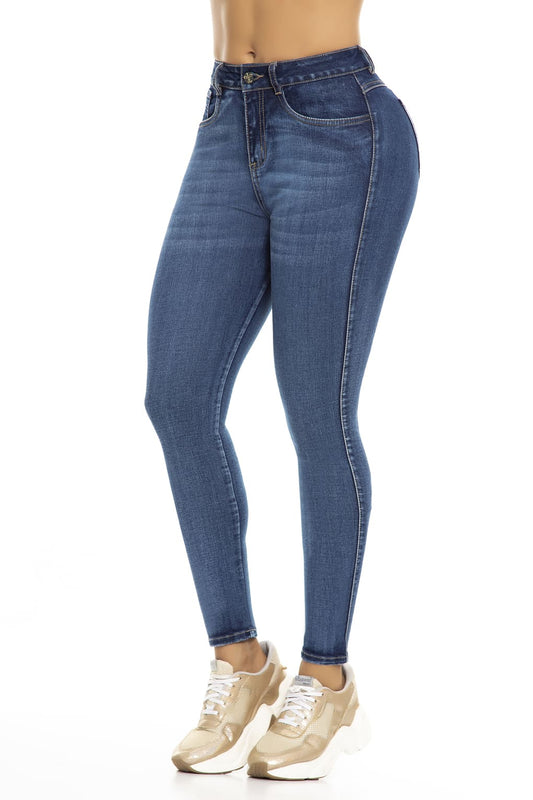 10075 Jean Skinny efecto levanta cola